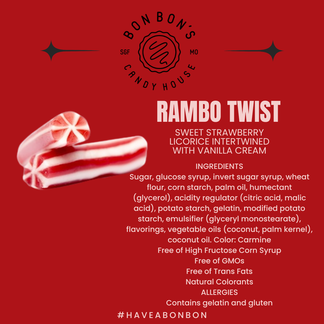 Rambo Twist Swedish Candy | Bon Bon's Candy House