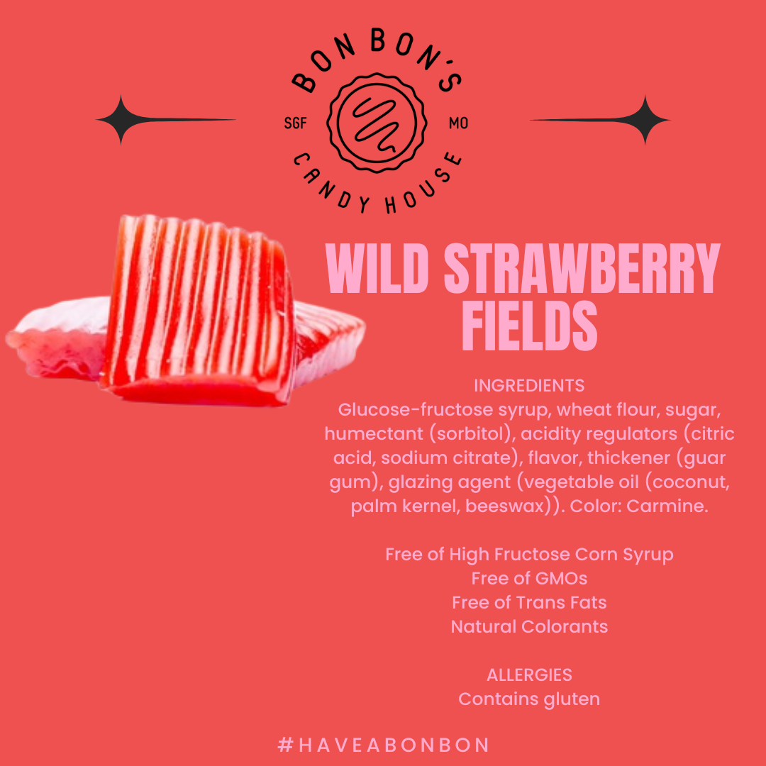 Wild Strawberry Fields Swedish Candy | Bon Bon's Candy House